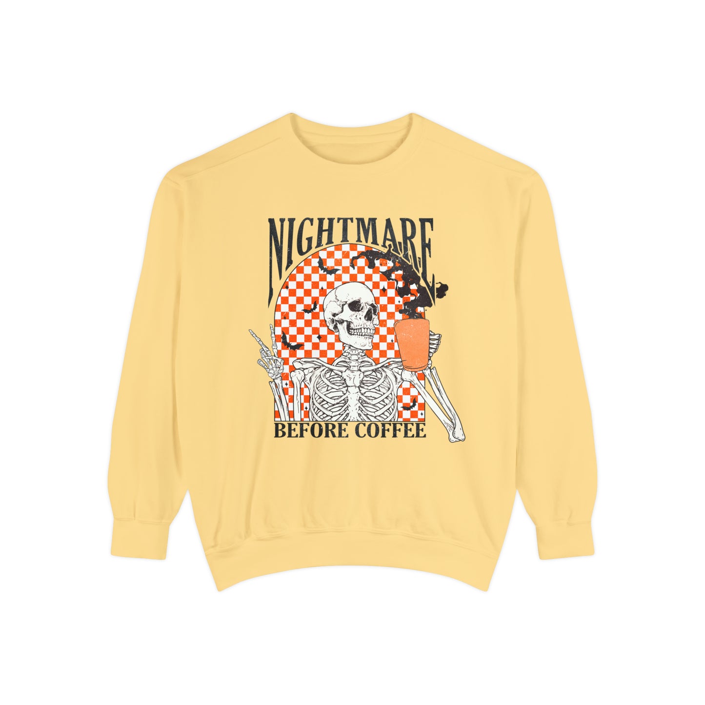 Nightmare Before Coffee Comfort Colors Sweatshirt