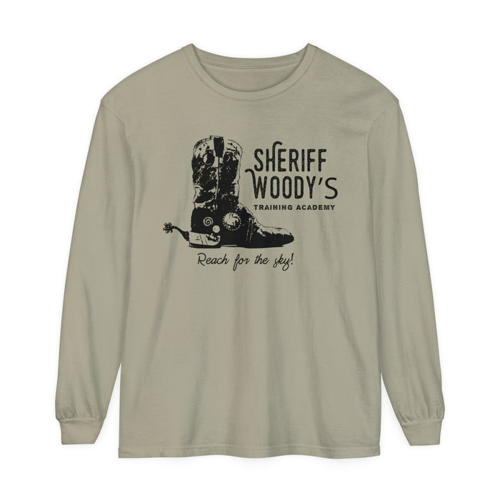 Sheriff Woody’s Training Academy Comfort Colors Unisex Garment-dyed Long Sleeve T-Shirt