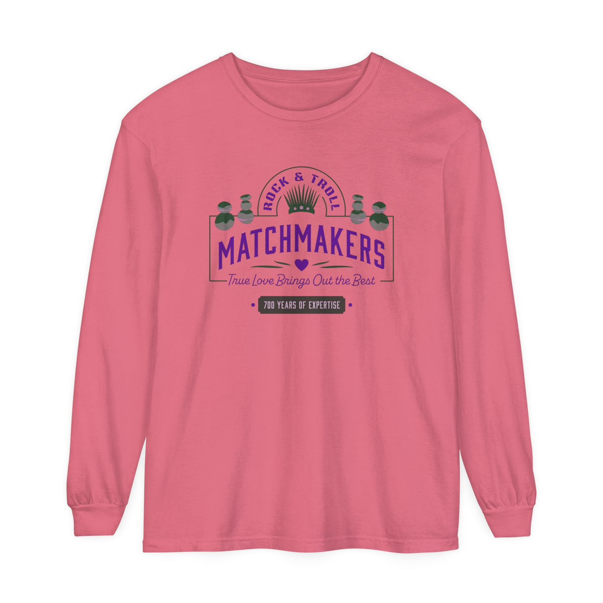 Rock & Troll Matchmakers Comfort Colors Unisex Garment-dyed Long Sleeve T-Shirt