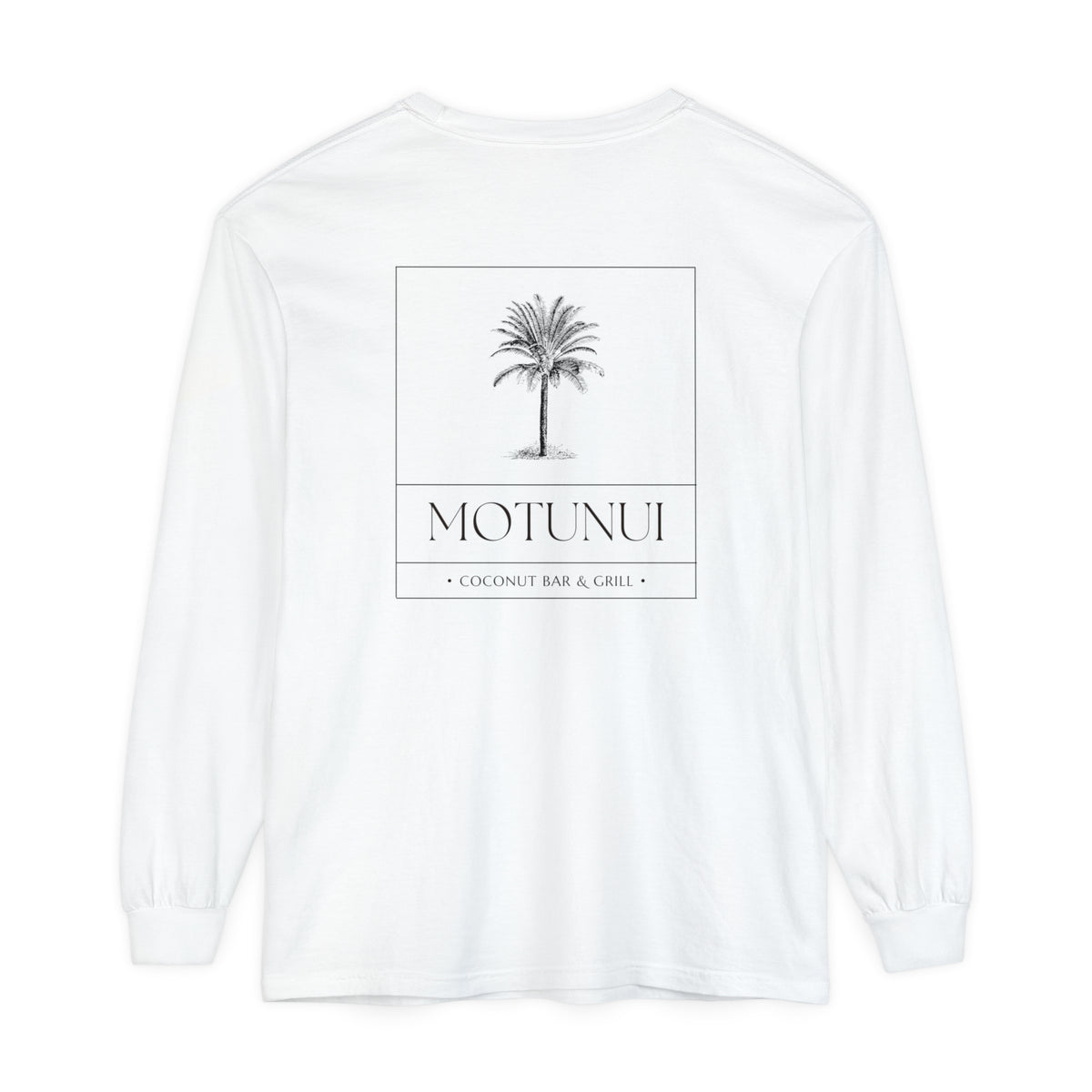 Motunui Coconut Bar and Grill Comfort Colors Unisex Garment-dyed Long Sleeve T-Shirt