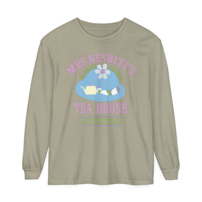 Mrs. Nesbitt’s Tea House Comfort Colors Unisex Garment-dyed Long Sleeve T-Shirt