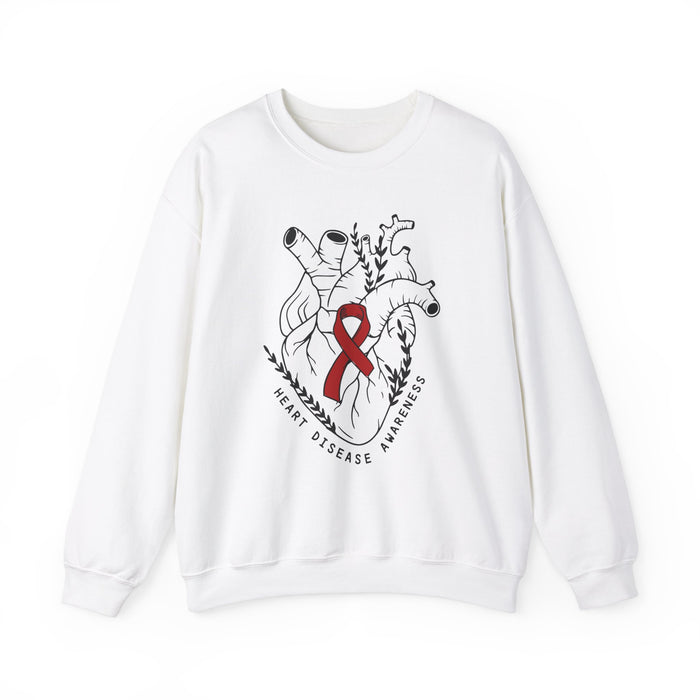 Heart Disease Awareness Gildan Unisex Heavy Blend™ Crewneck Sweatshirt