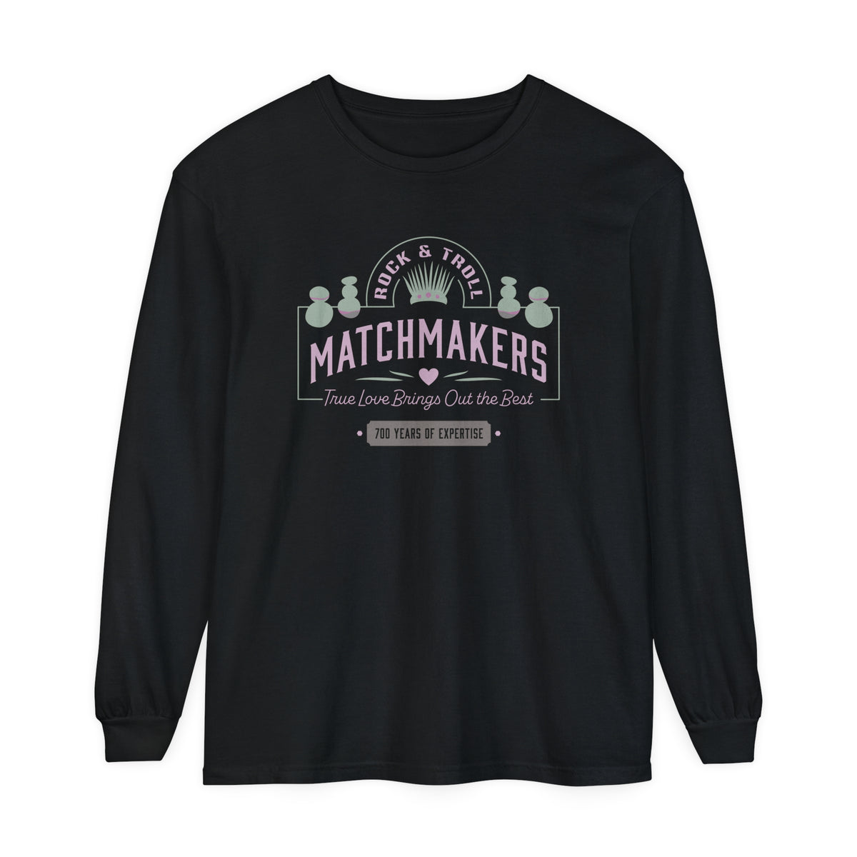 Rock & Troll Matchmakers Comfort Colors Unisex Garment-dyed Long Sleeve T-Shirt