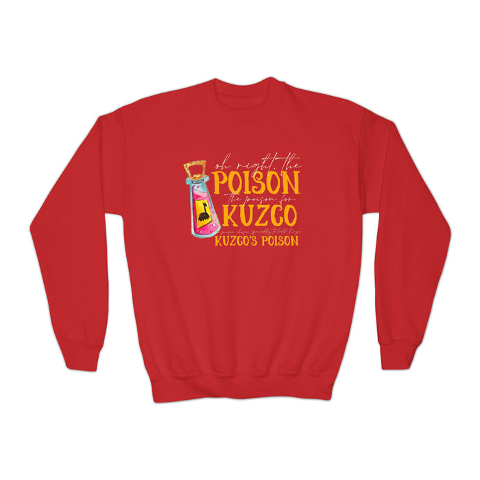 Oh Right The Poison Gildan Youth Crewneck Sweatshirt