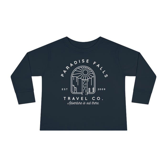 Paradise Falls Vacation Co. Rabbit Skins Toddler Long Sleeve Tee