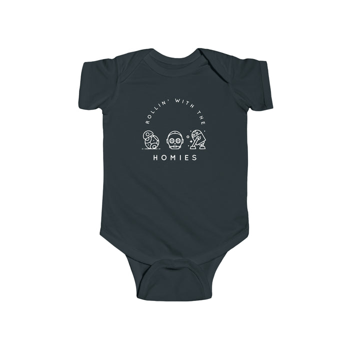 Rollin’ With The Homies Rabbit Skins Infant Fine Jersey Bodysuit