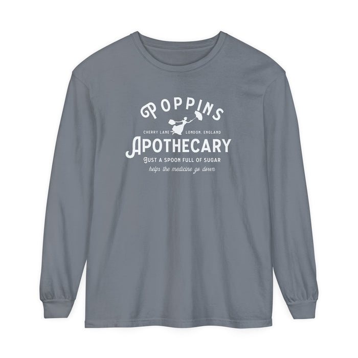 Poppins Apothecary Comfort Colors Unisex Garment-dyed Long Sleeve T-Shirt