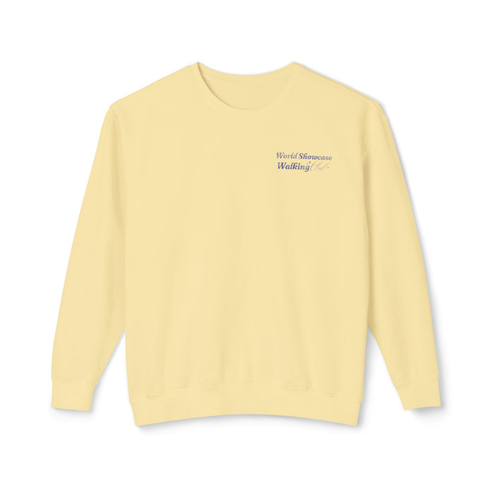 World Showcase Walking Club Unisex Lightweight Comfort Colors Crewneck Sweatshirt