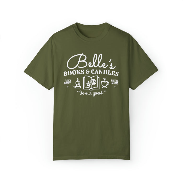 Belle’s Books & Candles Co Comfort Colors Unisex Garment-Dyed T-shirt