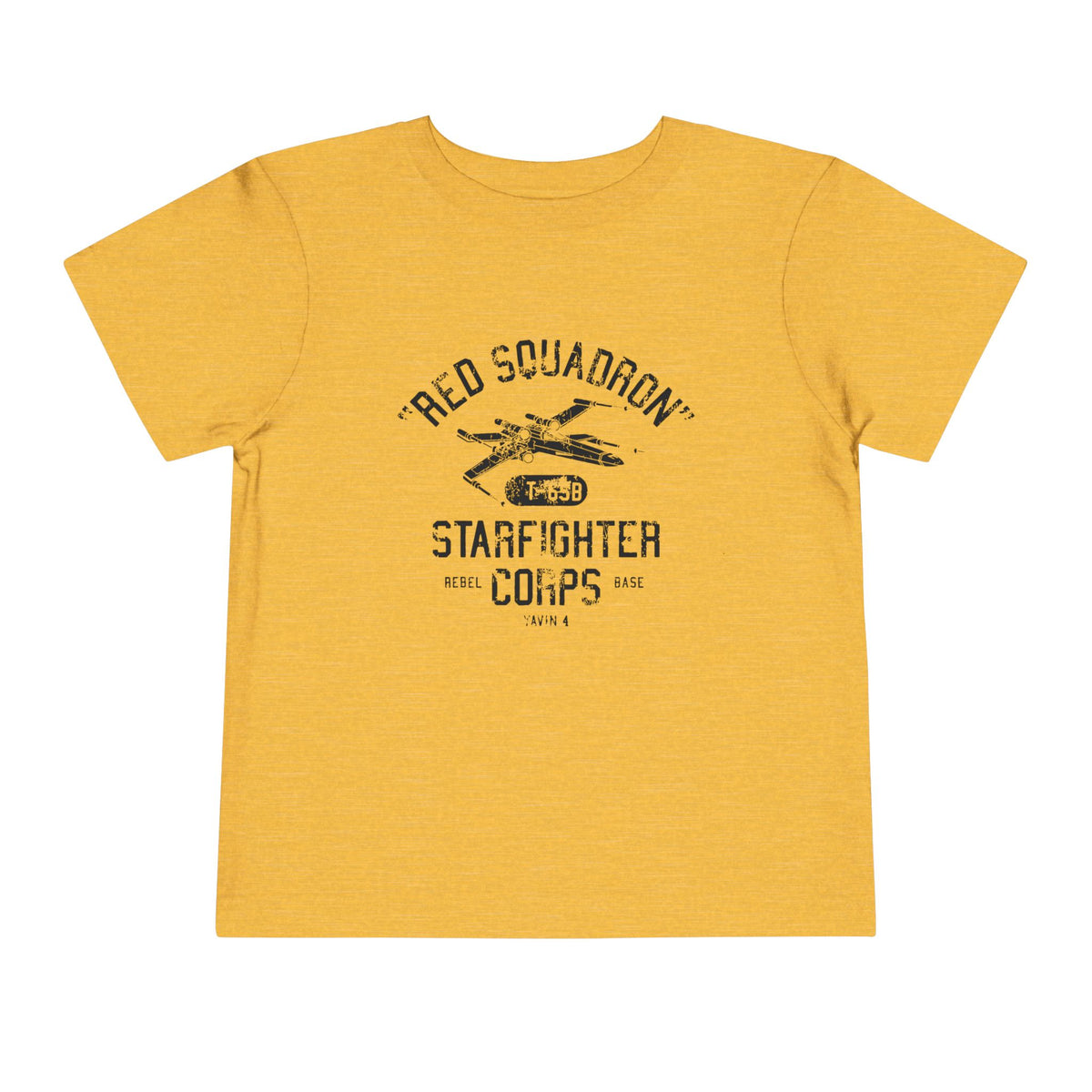 Red Squadron Starfighter Corps Bella Canvas Toddler Short Sleeve Tee