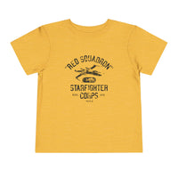 Red Squadron Starfighter Corps Bella Canvas Toddler Short Sleeve Tee