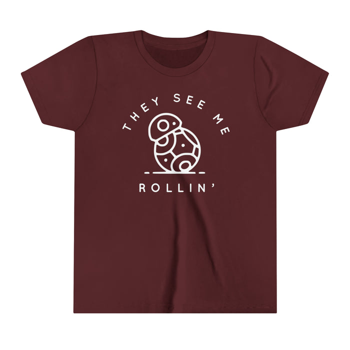 They See Me Rollin' Bella Canvas Youth Short Sleeve Tee