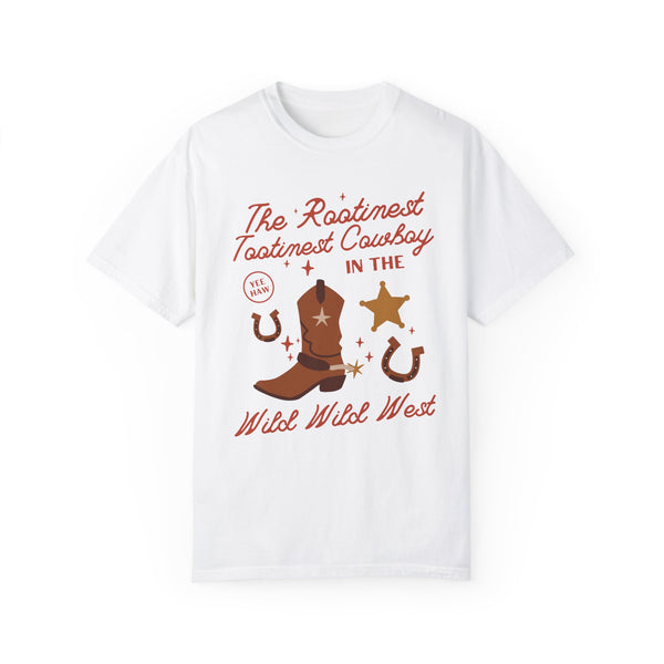 The Rootinest Tootinest Cowboy in the Wild Wild West Comfort Colors Unisex Garment-Dyed T-shirt