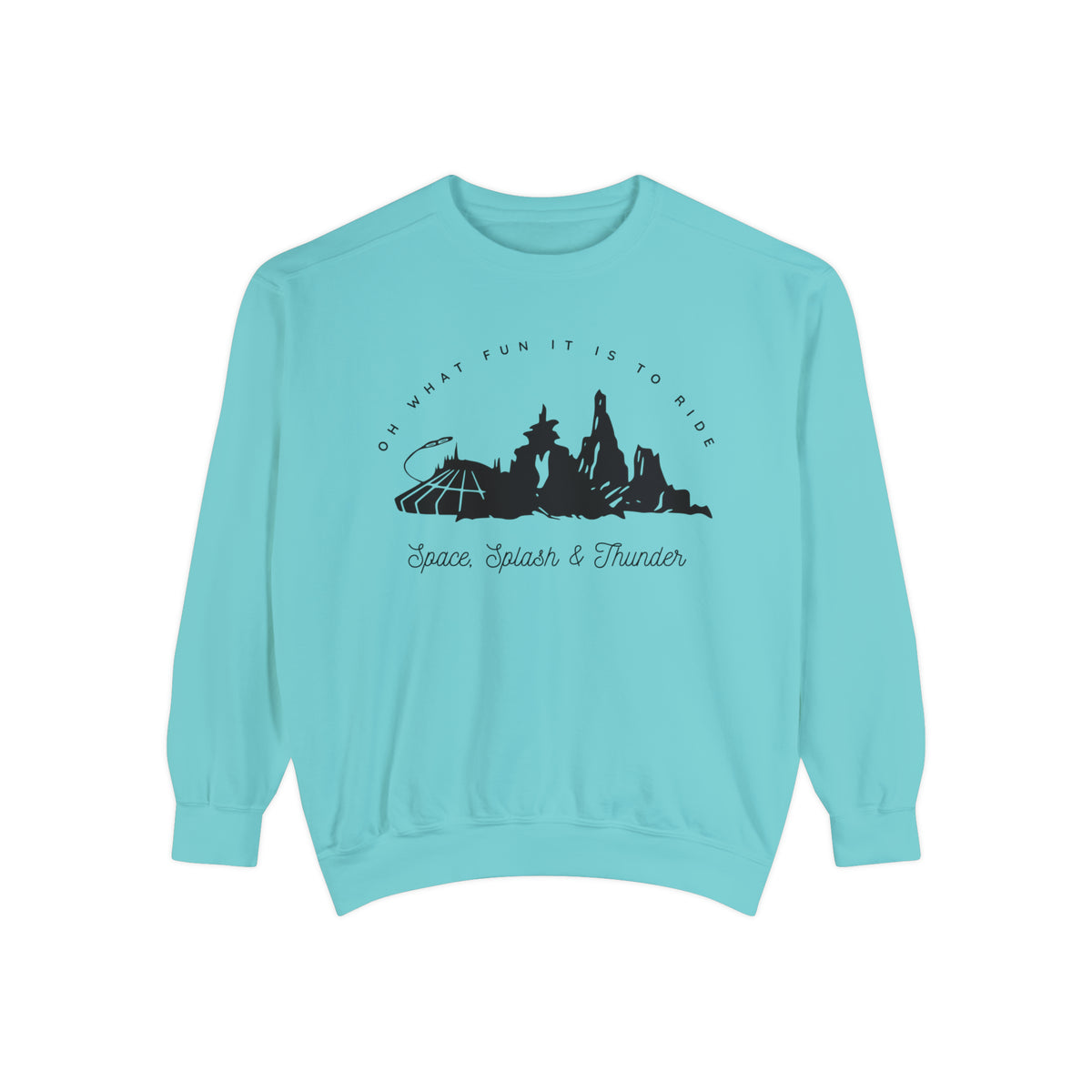 Oh What Fun It Is To Ride Comfort Colors Unisex Garment-Dyed Sweatshirt