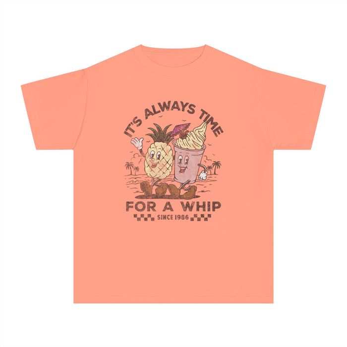 It's Always Time For A Whip Comfort Colors Youth Midweight Tee