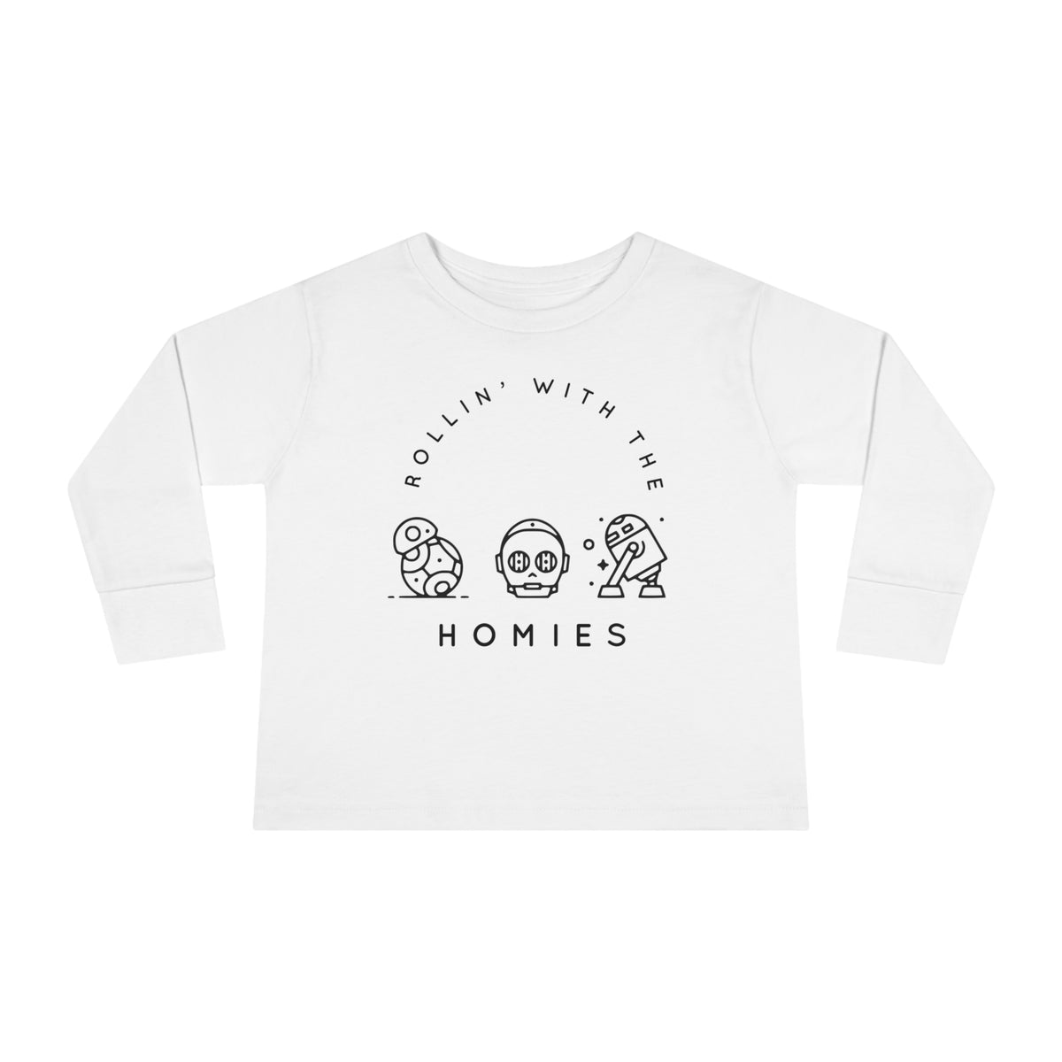 Rollin’ With The Homies Rabbit Skins Toddler Long Sleeve Tee