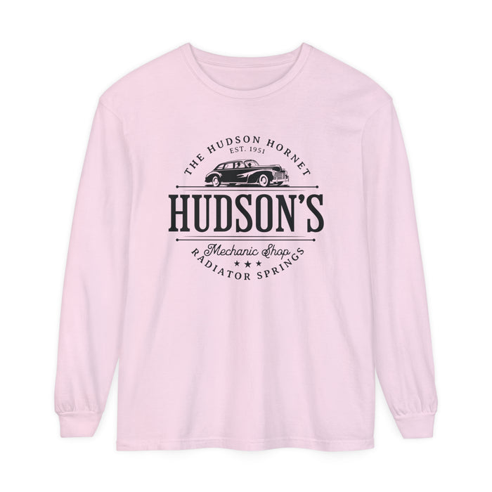 Hudson's Mechanic Shop Comfort Colors Unisex Garment-dyed Long Sleeve T-Shirt