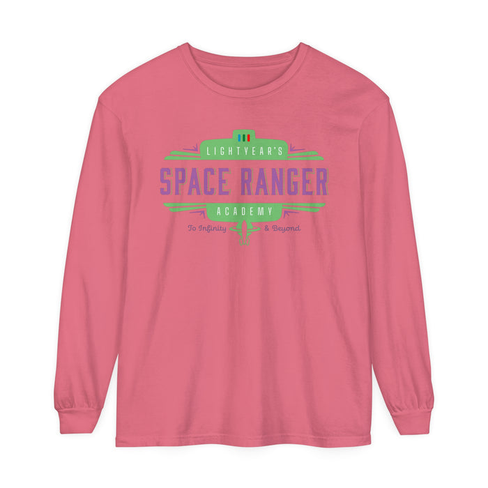 Lightyear's Space Ranger Academy Comfort Colors Unisex Garment-dyed Long Sleeve T-Shirt