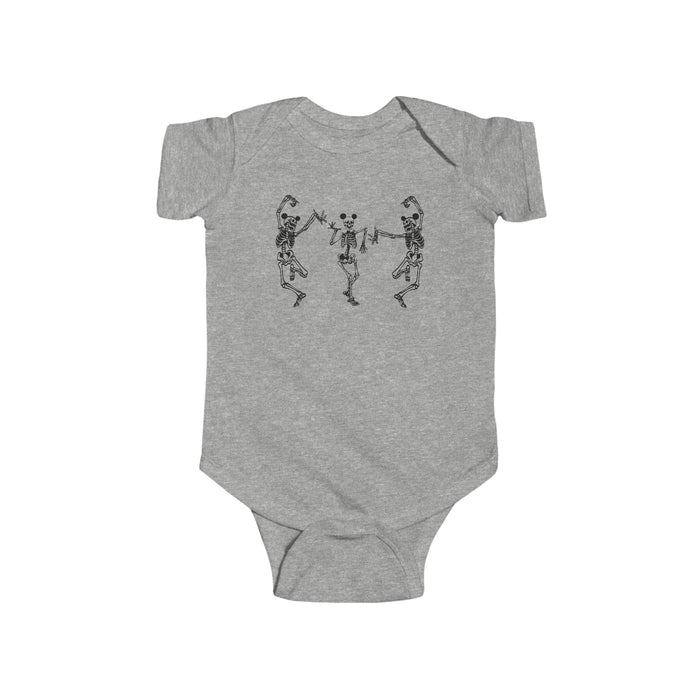 Dancing Skeletons with Ears Rabbit Skins Infant Fine Jersey Bodysuit