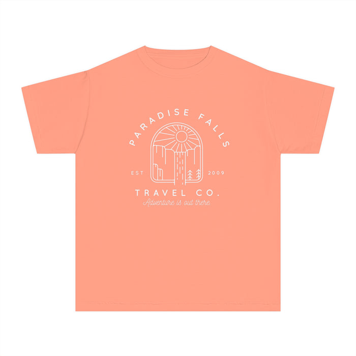 Paradise Falls Vacation Co. Comfort Colors Youth Midweight Tee