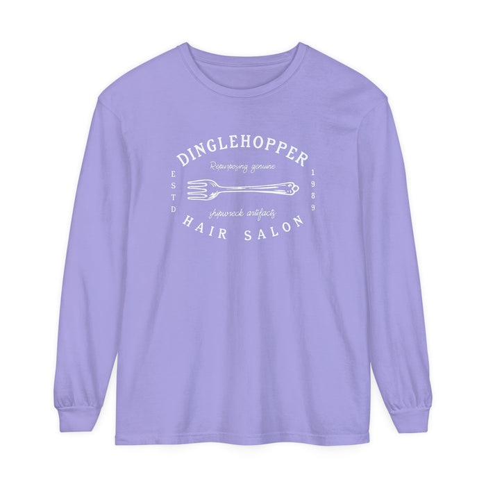 Dinglehopper Hair Salon Comfort Colors Unisex Garment-dyed Long Sleeve T-Shirt