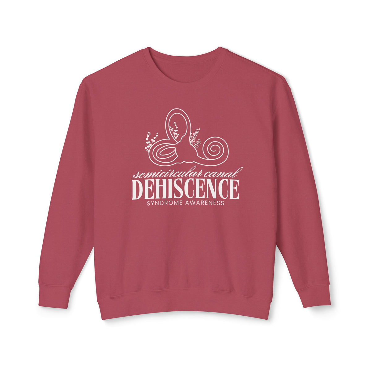 Semicircular Canal Dehiscence Syndrome Awareness Unisex Lightweight Comfort Colors Crewneck Sweatshirt