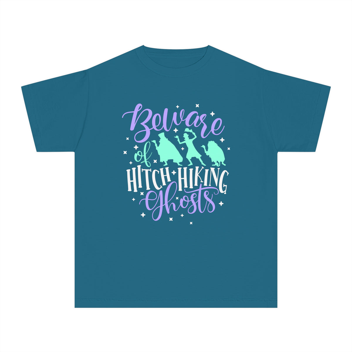 Beware of Hitchhiking Ghosts Comfort Colors Youth Midweight Tee