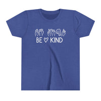 Be Kind ASL Bella Canvas Youth Short Sleeve Tee