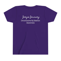 Joey's Journey Chromosome 6q Deletion Awareness Bella Canvas Youth Short Sleeve Tee