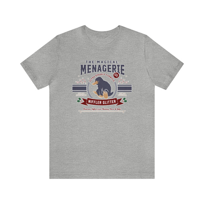 The Magical Menagerie Niffler Glitter Bella Canvas Unisex Jersey Short Sleeve Tee