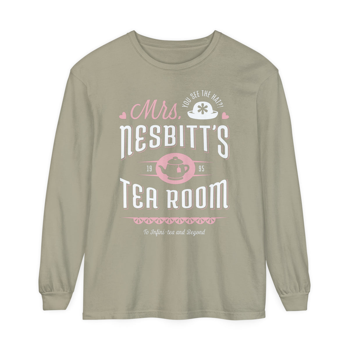 Mrs. Nesbitt's Tea Room Comfort Colors Unisex Garment-dyed Long Sleeve T-Shirt