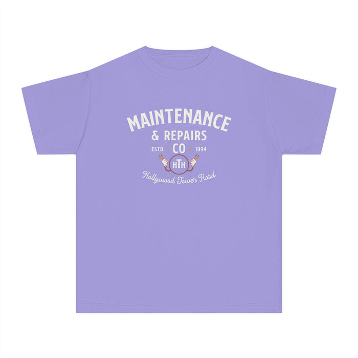 Hollywood Tower Hotel Maintenance & Repairs Comfort Colors Youth Midweight Tee