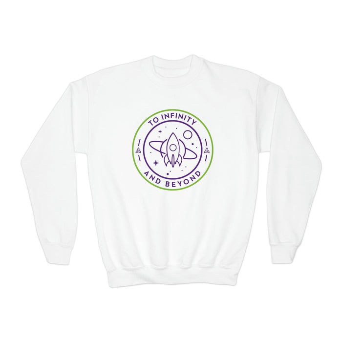 To Infinity And Beyond Gildan Youth Crewneck Sweatshirt