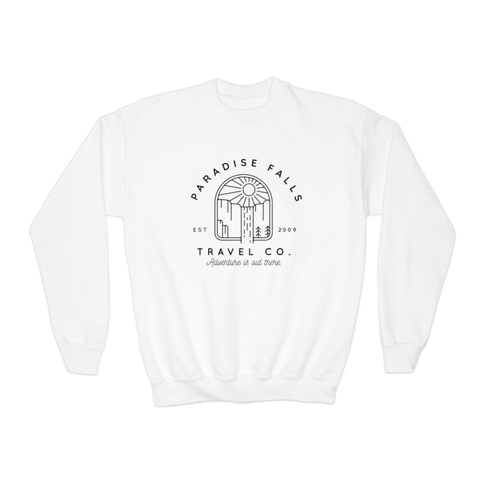 Paradise Falls Vacation Co. Gildan Youth Crewneck Sweatshirt