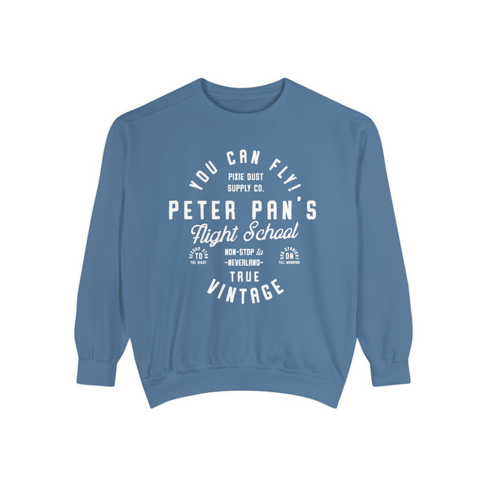 Pan's Flight School Comfort Colors Unisex Garment-Dyed Sweatshirt