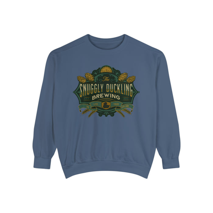 The Snuggly Duckling Brewing Comfort Colors Unisex Garment-Dyed Sweatshirt