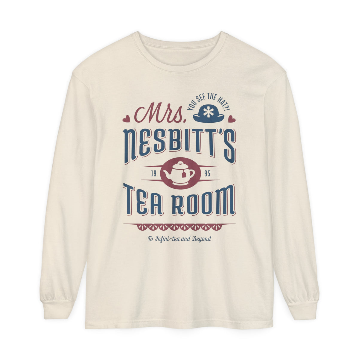 Mrs. Nesbitt's Tea Room Comfort Colors Unisex Garment-dyed Long Sleeve T-Shirt