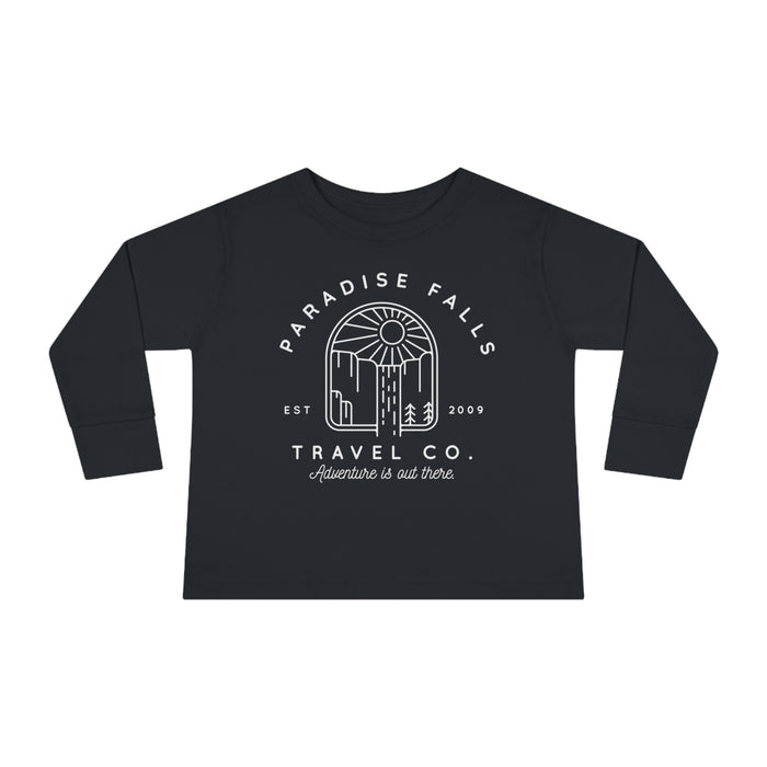 Paradise Falls Vacation Co. Rabbit Skins Toddler Long Sleeve Tee