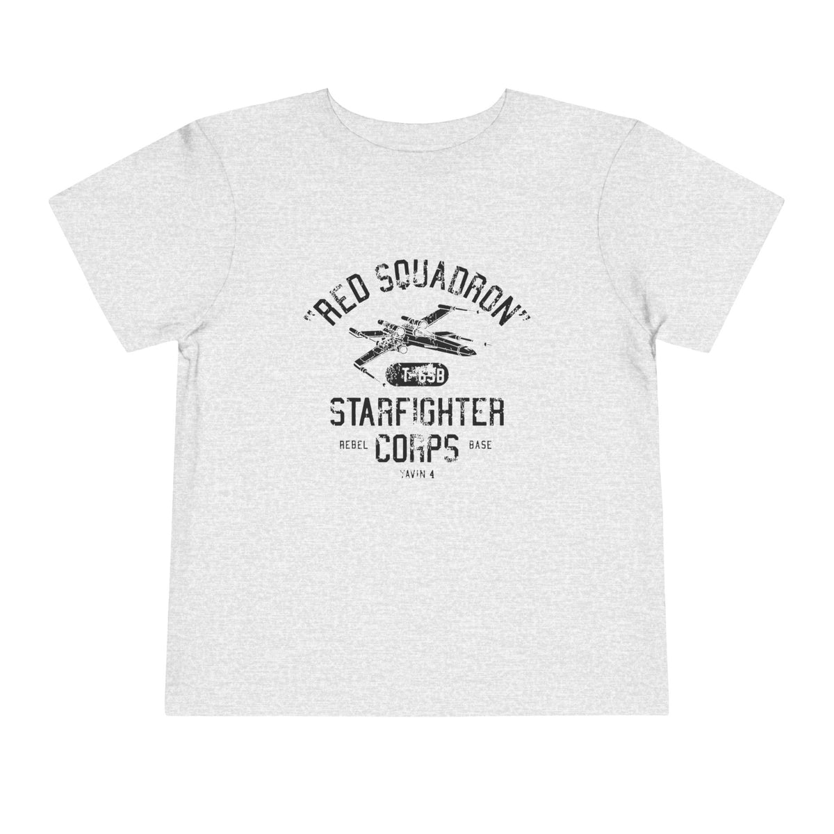 Red Squadron Starfighter Corps Bella Canvas Toddler Short Sleeve Tee