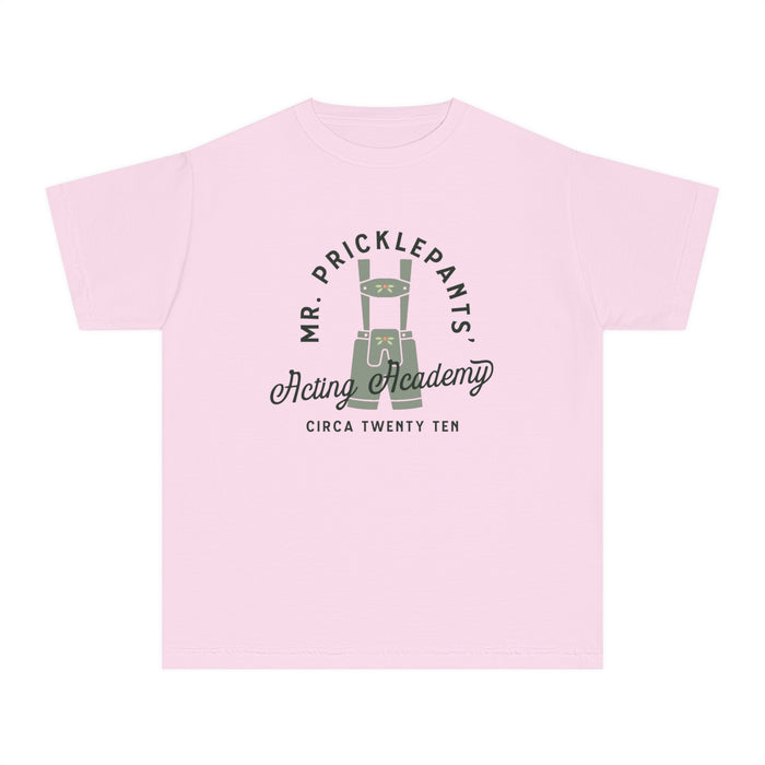 Mr. Pricklepants’ Acting Academy Comfort Colors Youth Midweight Tee