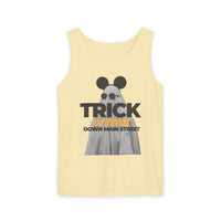 Trick or Treat Down Main Street Unisex Comfort Colors Garment-Dyed Tank Top