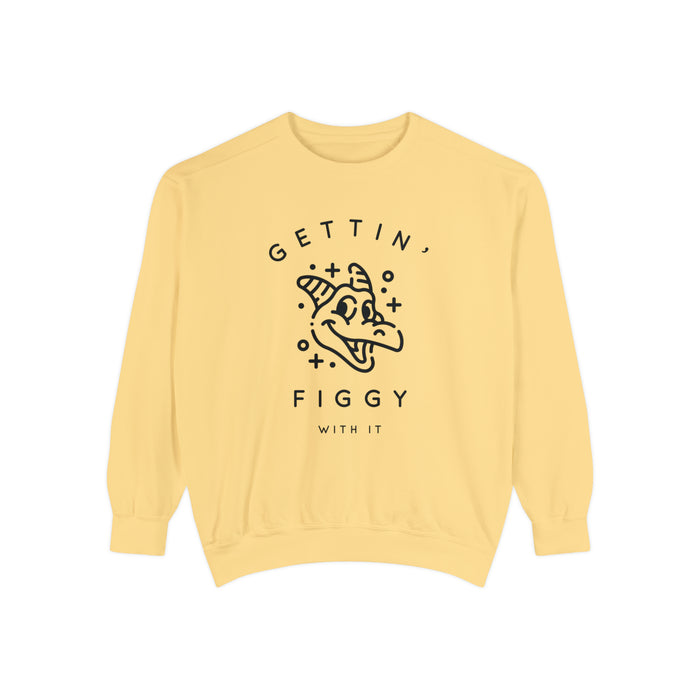 Gettin' Figgy With It Comfort Colors Unisex Garment-Dyed Sweatshirt