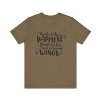 Think of the Happiest Things Bella Canvas Unisex Jersey Short Sleeve Tee