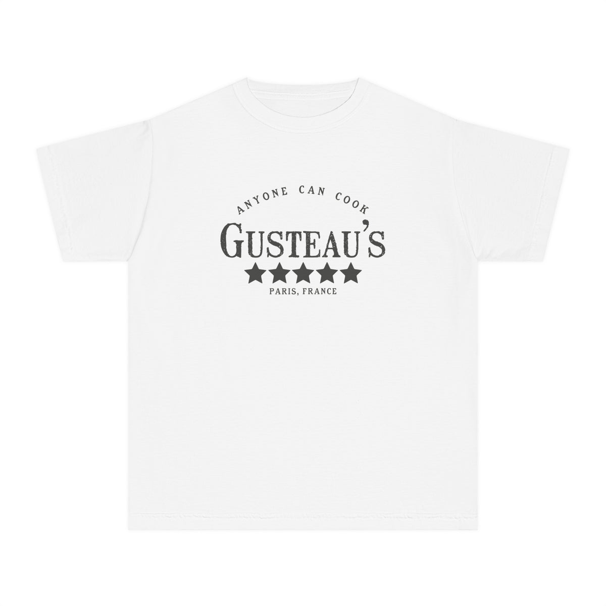 Gusteau’s Anyone Can Cook Comfort Colors Youth Midweight Tee