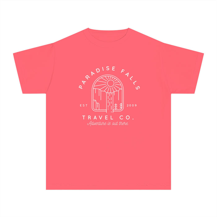 Paradise Falls Vacation Co. Comfort Colors Youth Midweight Tee