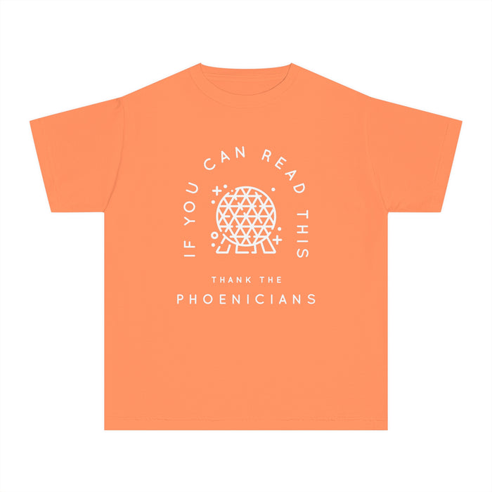 If You Can Read This Thank The Phoenicians Comfort Colors Youth Midweight Tee