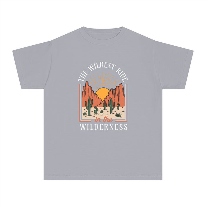 The Wildest Ride In The Wilderness Comfort Colors Youth Midweight Tee