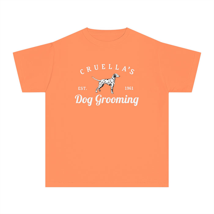 Cruella’s Dog Grooming Comfort Colors Youth Midweight Tee