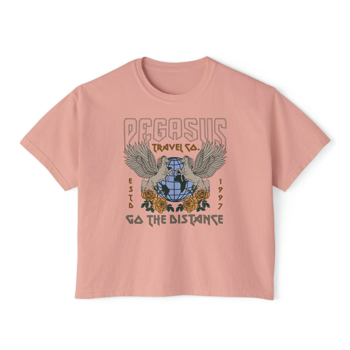 Pegasus Travel Co. Comfort Colors Women's Boxy Tee