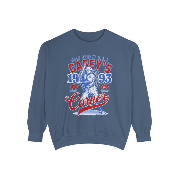 Casey’s Corner Distressed Comfort Colors Unisex Garment-Dyed Sweatshirt